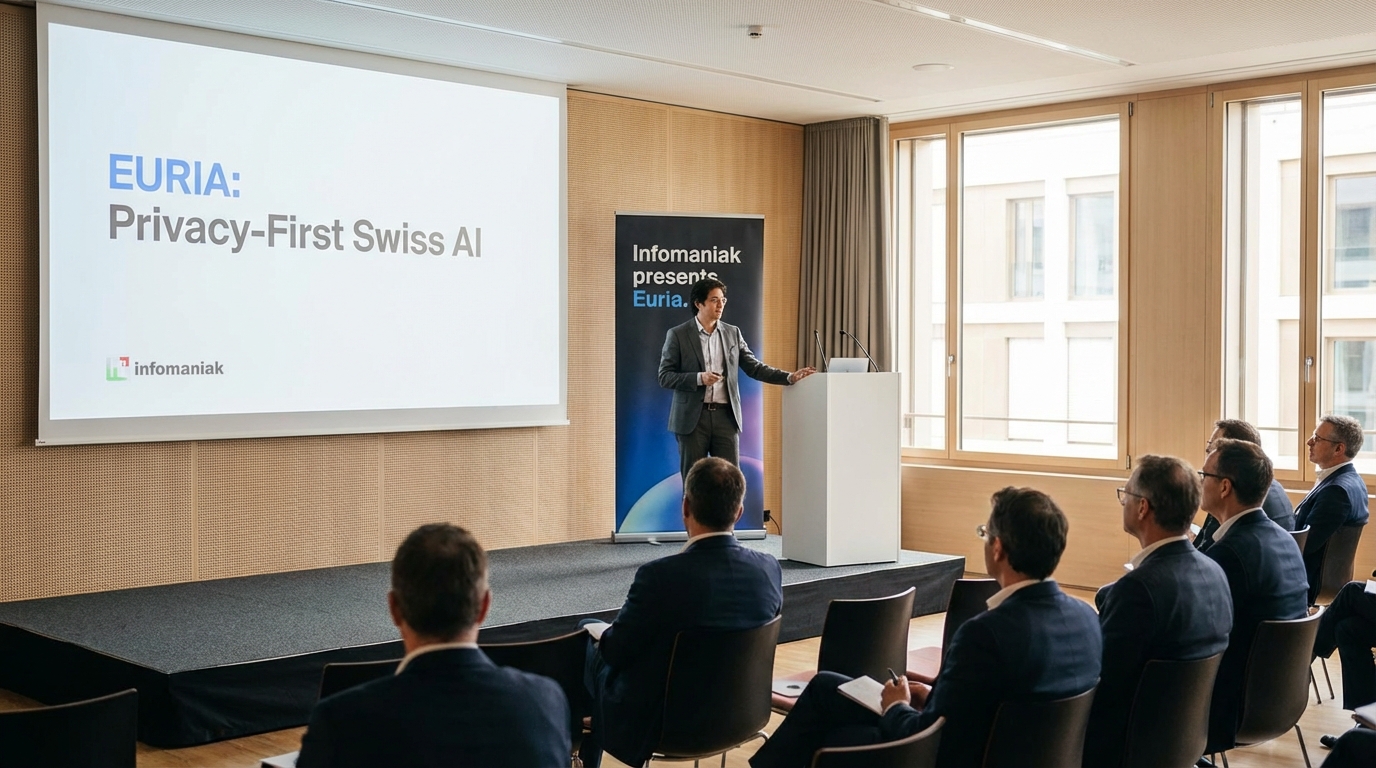 Infomaniak présente Euria, son assistant IA suisse innovant axé sur la protection totale de la vie privée