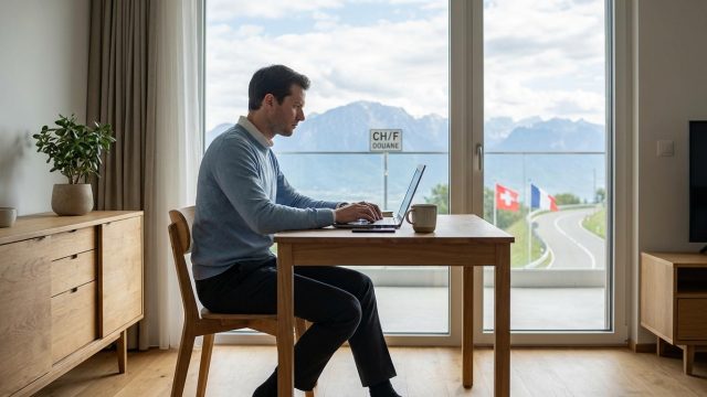 découvrez comment 40 % des frontaliers suisses bénéficient d'une autorisation de télétravail sans impact fiscal, facilitant ainsi leur équilibre entre vie professionnelle et personnelle.
