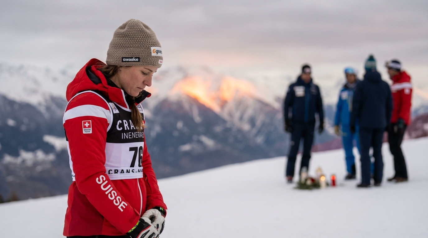 Crans-Montana en flammes : une skieuse suisse rend hommage aux familles endeuillées après sa victoire héroïque