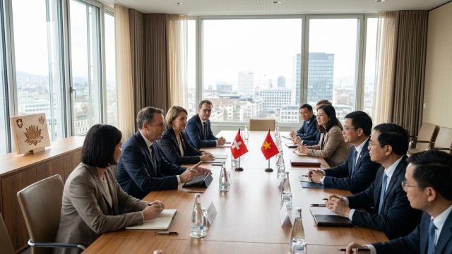 da nang intensifie sa coopération avec la suisse dans les domaines de la finance, des technologies de pointe et du développement des talents pour stimuler l'innovation et la croissance économique.