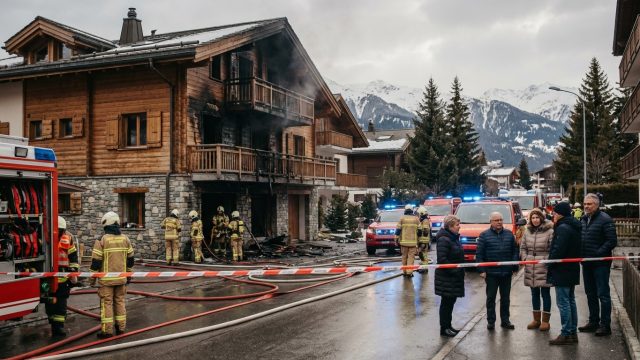 incendie à crans-montana : axa met en garde contre des assurances souvent insuffisantes en suisse face aux sinistres majeurs.