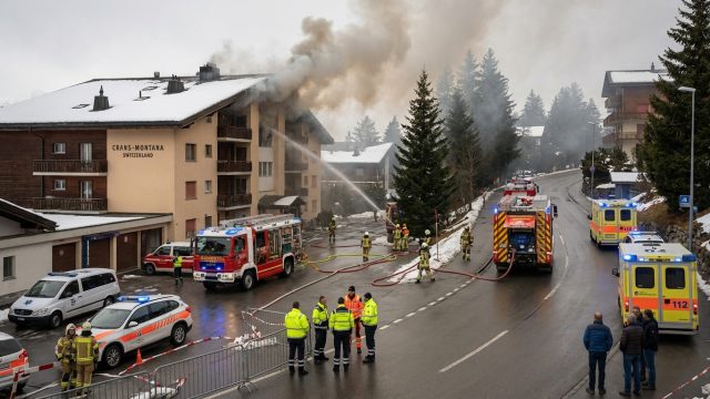 un incendie majeur s'est déclaré à crans-montana, en suisse. la france se mobilise pour accueillir huit nouveaux blessés, renforçant la coopération transfrontalière en matière d'urgence.
