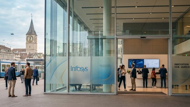 infosys inaugure un nouveau bureau à zurich afin de soutenir et accélérer les projets d'intelligence artificielle des entreprises suisses, renforçant ainsi leur innovation technologique.