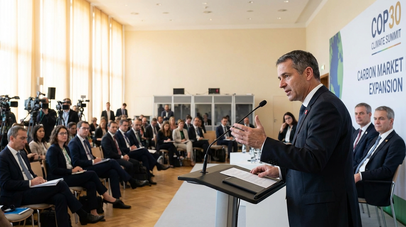 La Suisse Plaide pour l’Expansion du Commerce Mondial des Crédits Carbone lors de la COP30