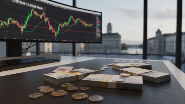 la monnaie la plus forte du monde atteint un sommet inédit depuis 11 ans, provoquant des remous économiques majeurs en suisse.