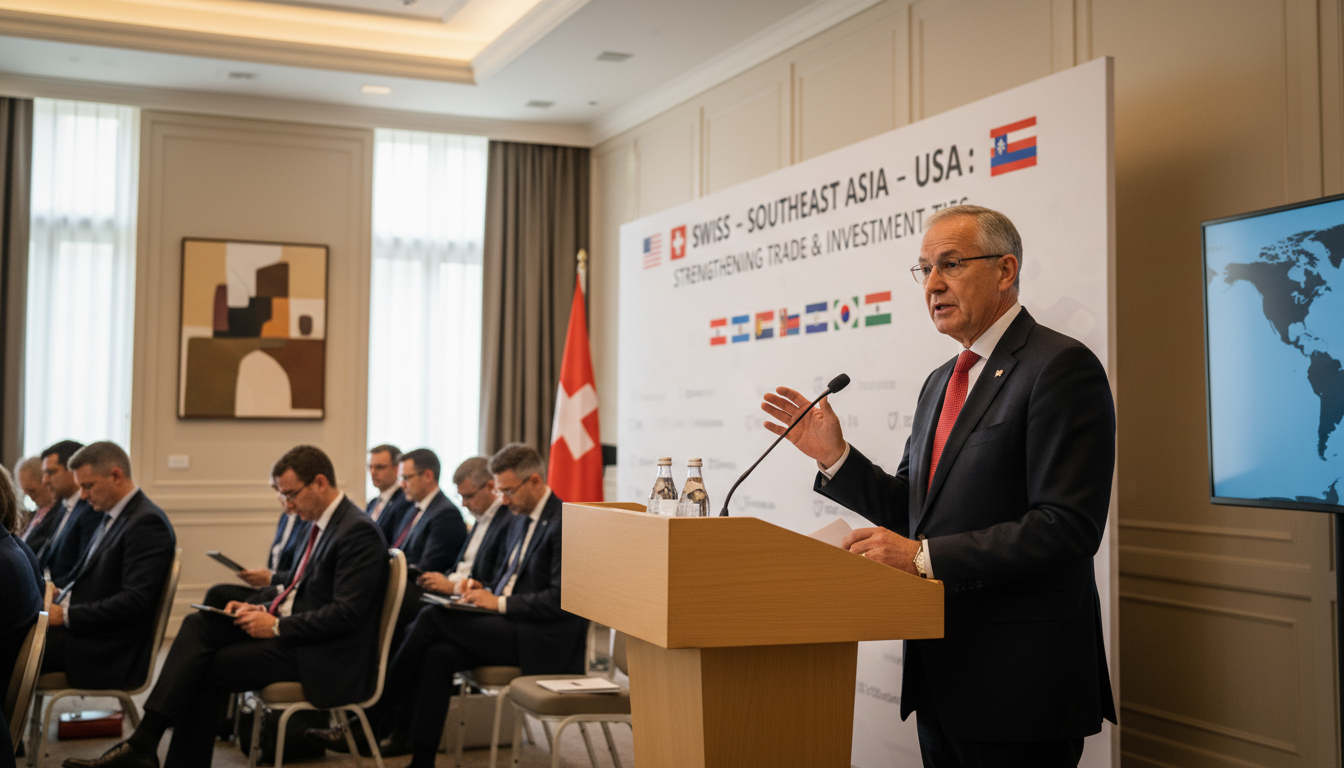 L&rsquo;ambassadeur souligne l&rsquo;importance cruciale de l&rsquo;Asie du Sud-Est dans le renforcement des liens commerciaux et des investissements suisses aux États-Unis