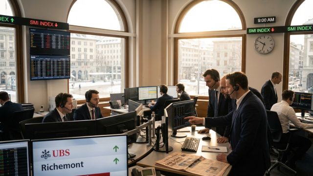 découvrez comment les actions suisses commencent 2026 avec prudence, ubs et richemont soutenant le smi, tandis que les investisseurs restent attentifs aux indications de la banque nationale suisse sur le franc.