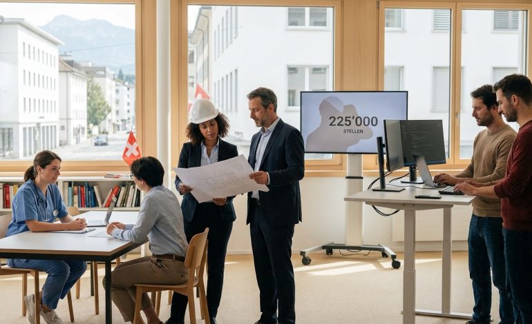 Recrutement en Suisse : 225 000 postes à pourvoir, découvrez les métiers qui recrutent massivement