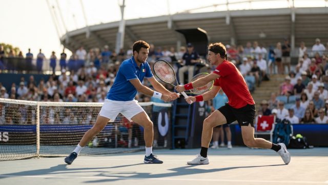 découvrez comment l'équipe italienne de tennis vise un exploit collectif inédit face à la redoutable suisse lors de la united cup, dans un affrontement spectaculaire.