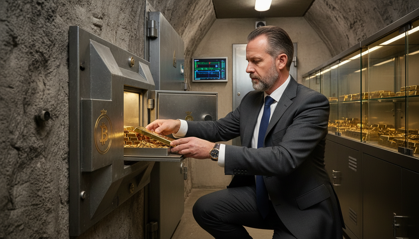 Un monarque des cryptomonnaies cache une fortune en or dans un bunker suisse ultra-sécurisé