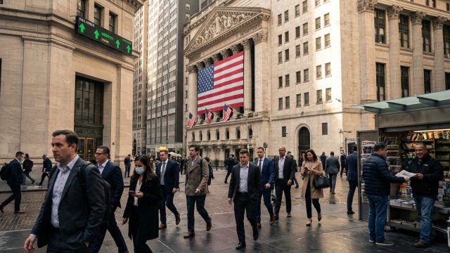 wall street en légère hausse malgré les préoccupations persistantes concernant le marché de l'emploi.