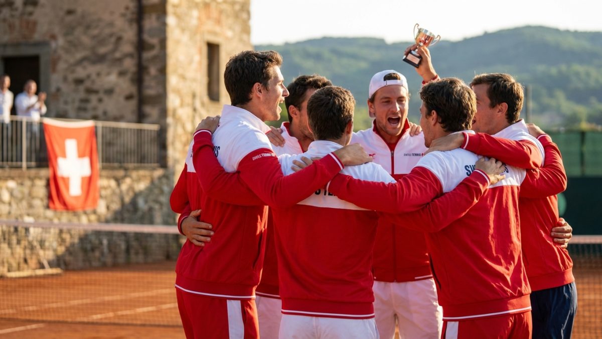 la suisse remporte une victoire importante à bienne lors de la coupe davis, accomplissant sa mission avec succès et renforçant ses chances dans la compétition.