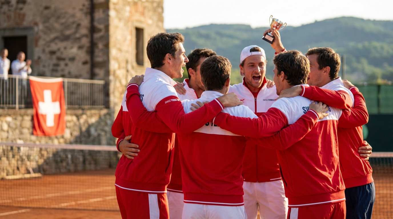 Coupe Davis : La Suisse accomplit sa mission avec succès à Bienne