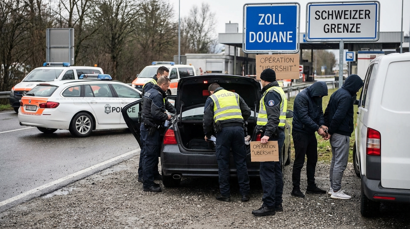 Drogues : Démantèlement spectaculaire d&rsquo;un réseau « ubershit » à la frontière suisse