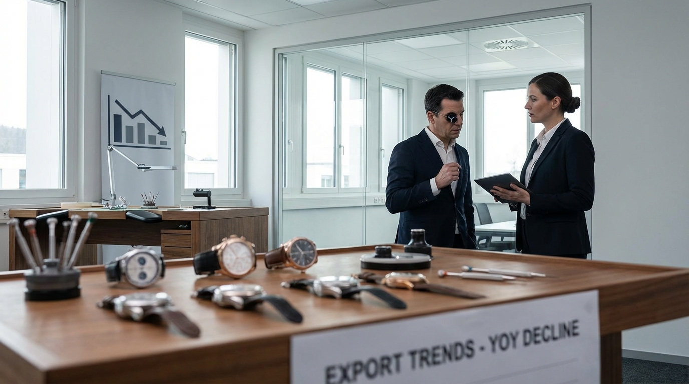 Économie suisse : le secteur horloger face à un recul des exportations pour la deuxième année d&rsquo;affilée