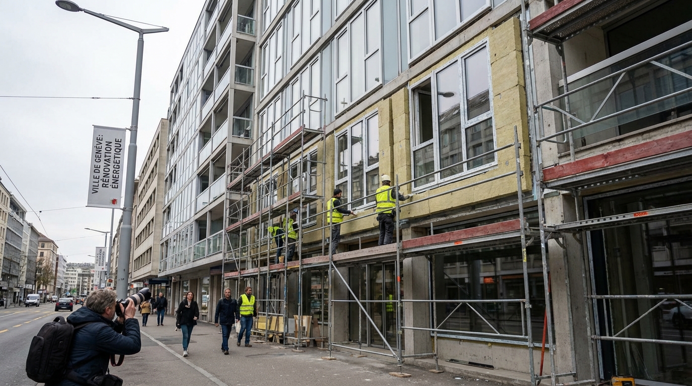 Genève augmente à 80 millions ses investissements pour la rénovation énergétique des bâtiments