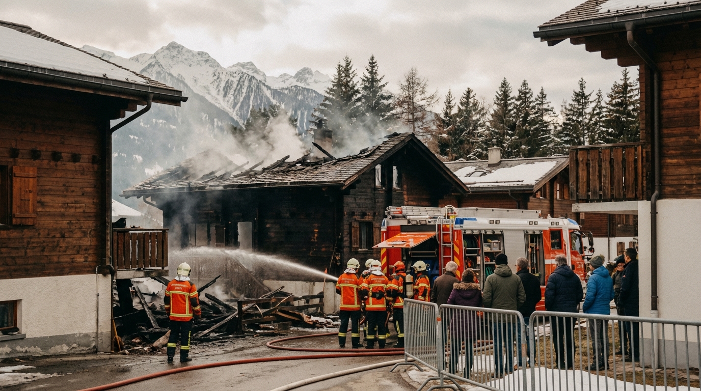 Incendie à Crans-Montana : Axa avertit que ses indemnisations pourraient ne pas couvrir l&rsquo;intégralité des pertes des sinistrés