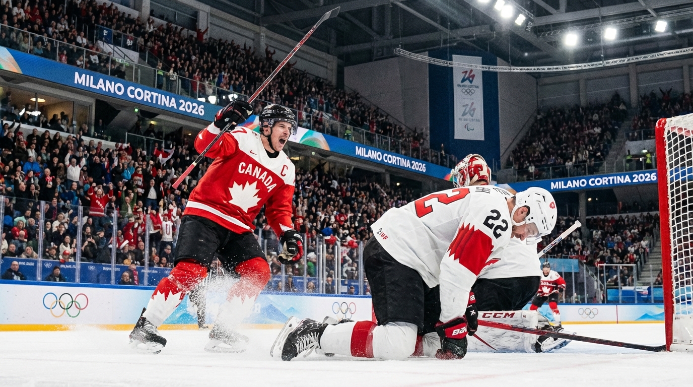 JO 2026 : Le Canada s&rsquo;impose contre la Suisse avant le choc face à l&rsquo;équipe de France