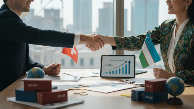 en 2025, le volume des échanges commerciaux entre l'ouzbékistan et la suisse connaît une hausse spectaculaire de 84 %, renforçant les liens économiques bilatéraux et offrant de nouvelles opportunités aux entreprises des deux pays.