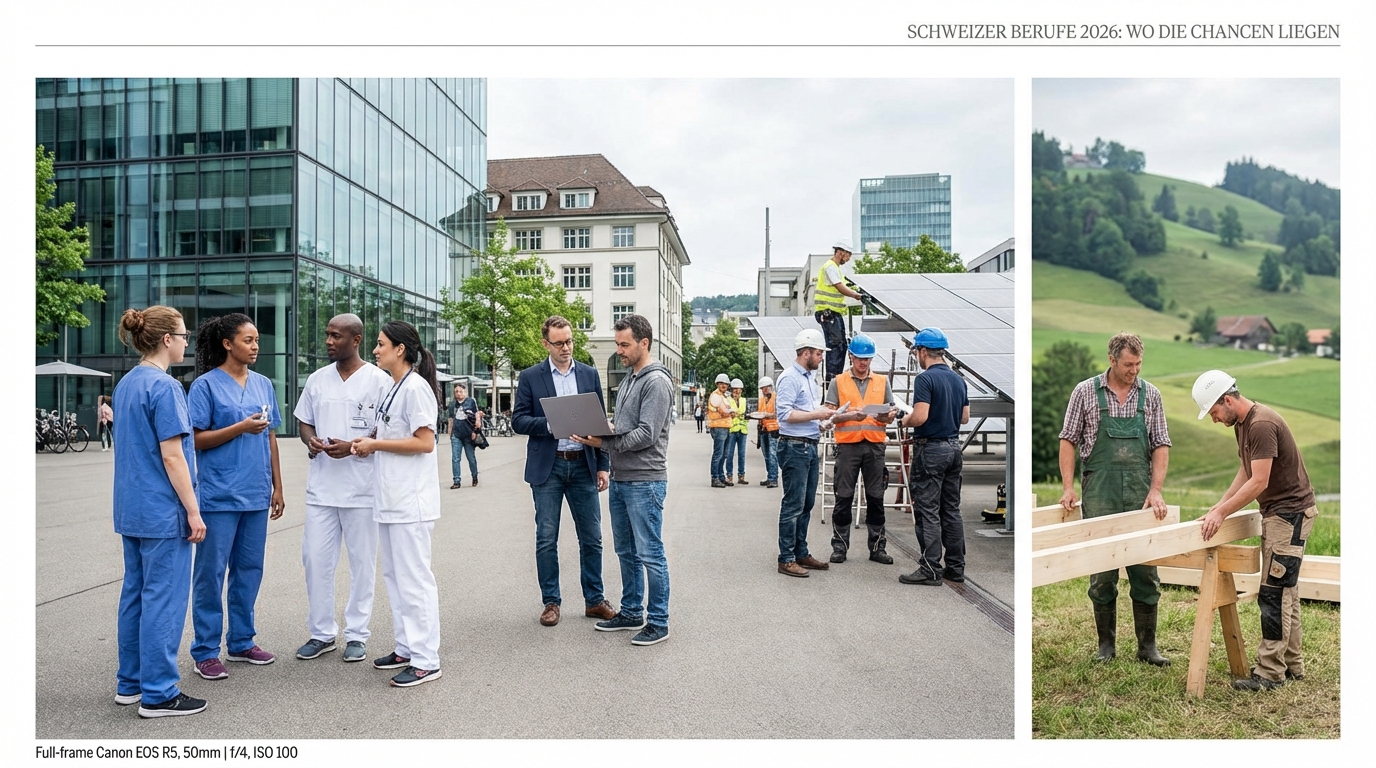 Les professions les plus recherchées en Suisse pour 2026 : où se trouvent les opportunités d’emploi ?
