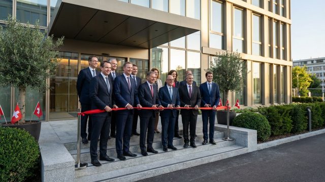 lombard odier inaugure son nouveau siège, un symbole d'innovation et de modernité incarnant l'avenir de la finance suisse.