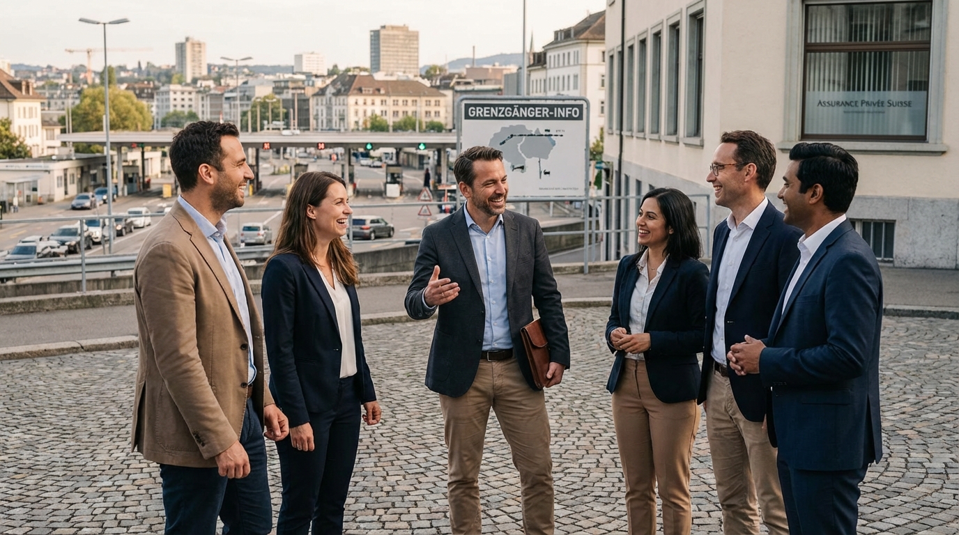 Nombre croissant de frontaliers optent pour l&rsquo;assurance privée suisse au lieu de la sécu