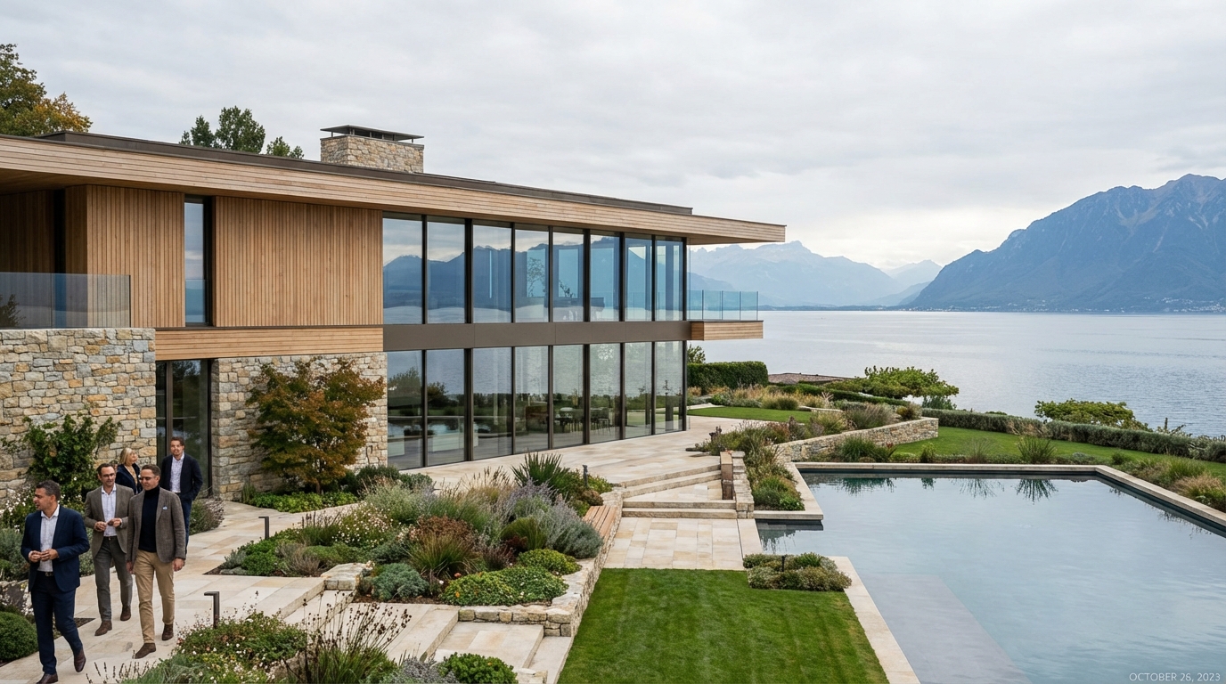 Propriété neuve dans la région du lac Léman vendue pour 5 millions de dollars