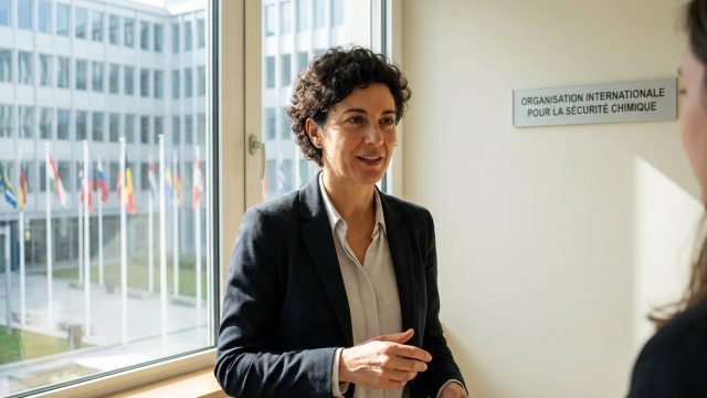 découvrez comment sabrina dallafior est devenue la première femme à diriger l'agence internationale de démantèlement des armes chimiques, marquant une avancée majeure pour l'égalité et la sécurité mondiale.