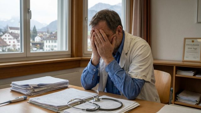 un médecin suisse décède à 64 ans après avoir travaillé sans pause pendant 5 500 jours, soulignant les risques d'épuisement professionnel dans le secteur médical.