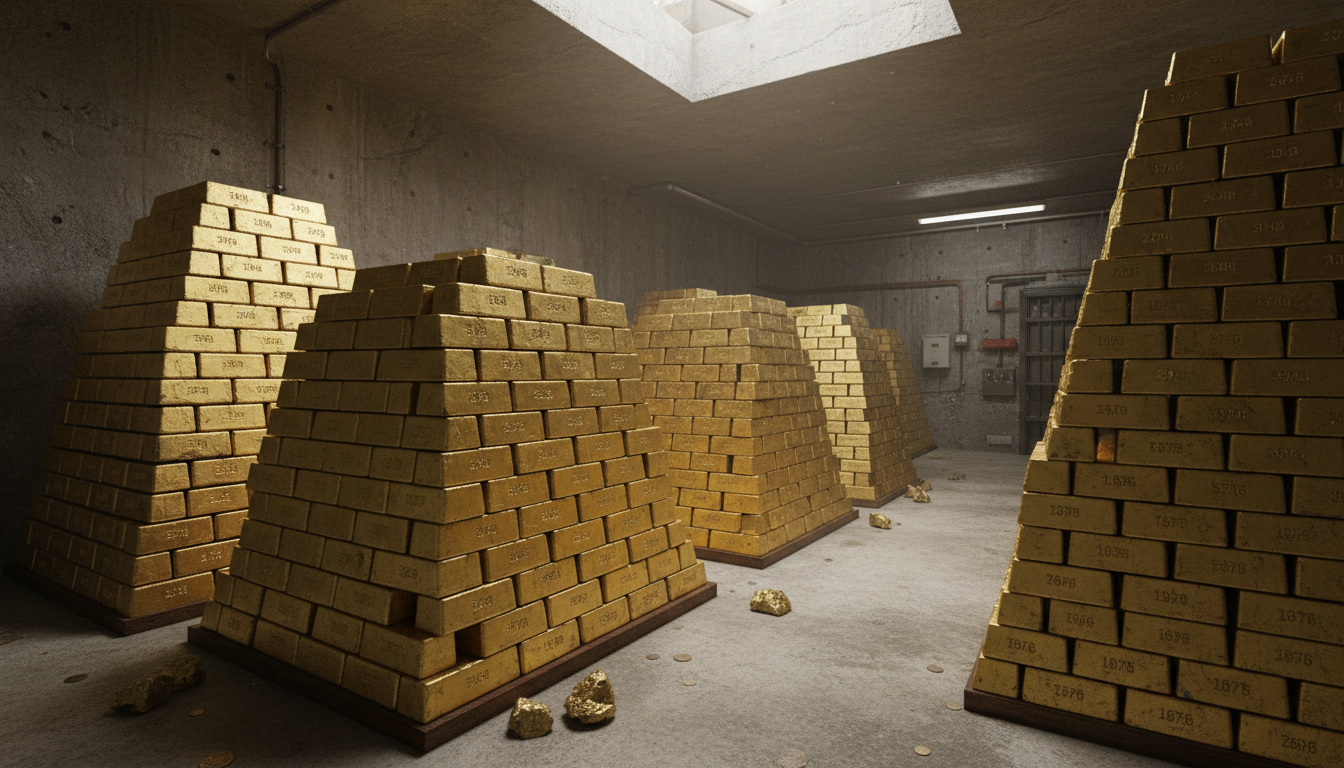 Trésor colossal : 140 tonnes d’or cachées dans un bunker secret en Suisse