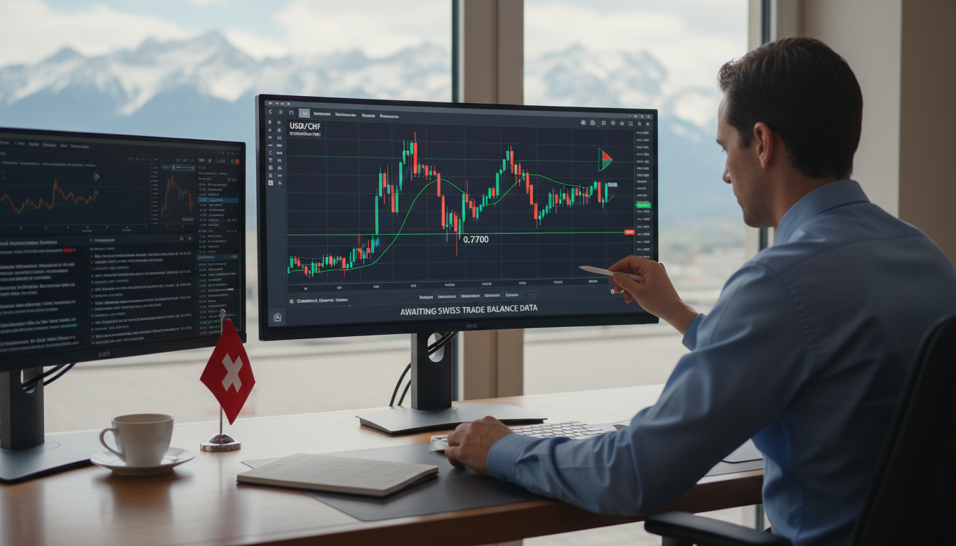 USD/CHF se maintient au-dessus de 0,7700 en attendant les chiffres de la balance commerciale suisse