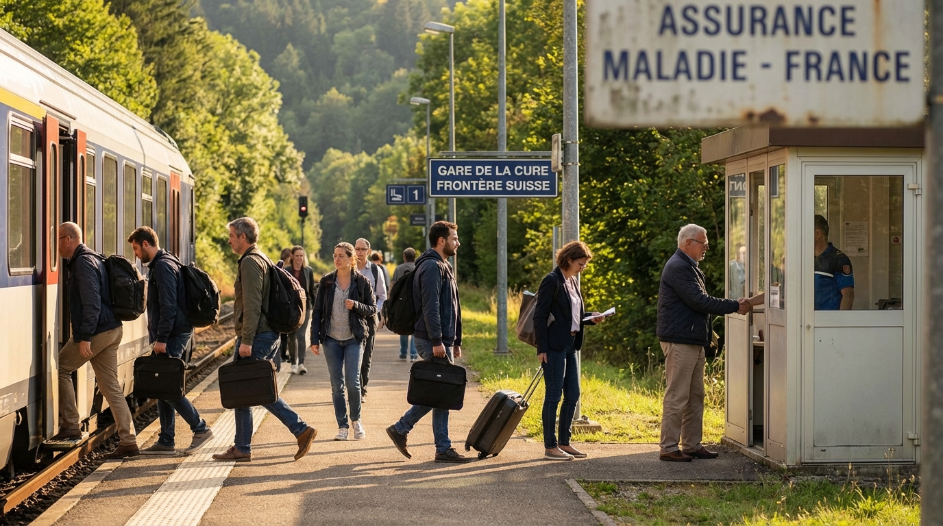 Un nombre croissant de frontaliers quitte la Sécurité sociale française