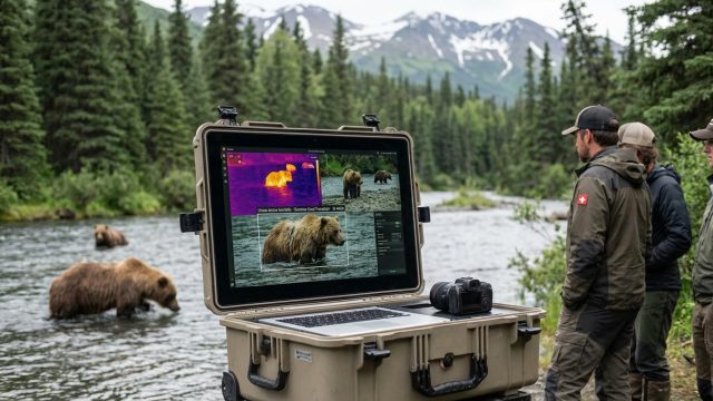 découvrez comment une intelligence artificielle suisse révolutionne l'observation des ours d'alaska en détectant leurs comportements uniques durant la transformation estivale.