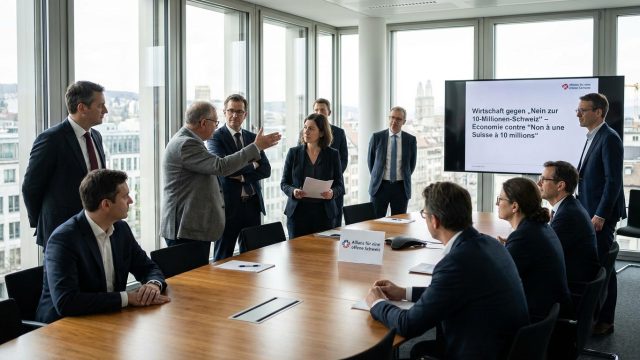 découvrez comment les acteurs économiques s'opposent fermement à l'initiative « non à une suisse à 10 millions » lors des prochaines votations, en défendant leurs arguments et préoccupations.
