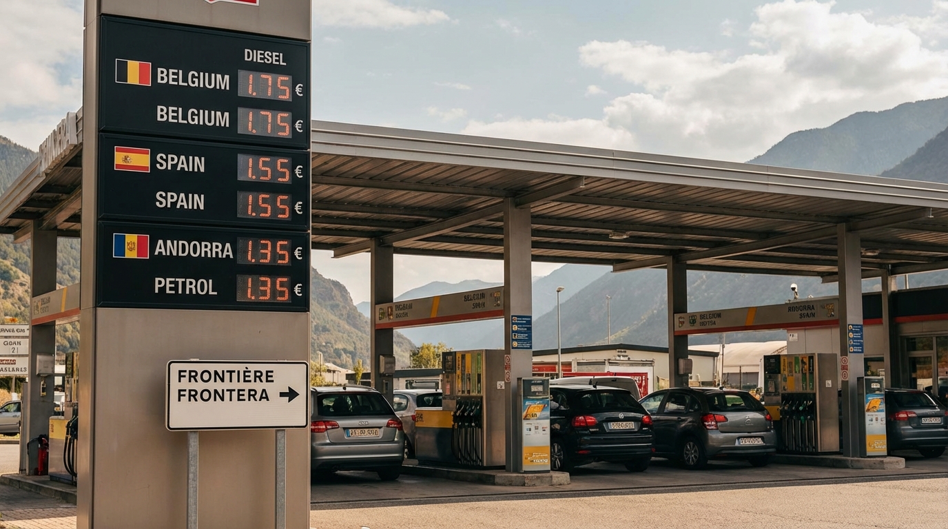 Belgique, Espagne, Andorre : Où trouve-t-on vraiment les carburants les moins chers à la frontière ?