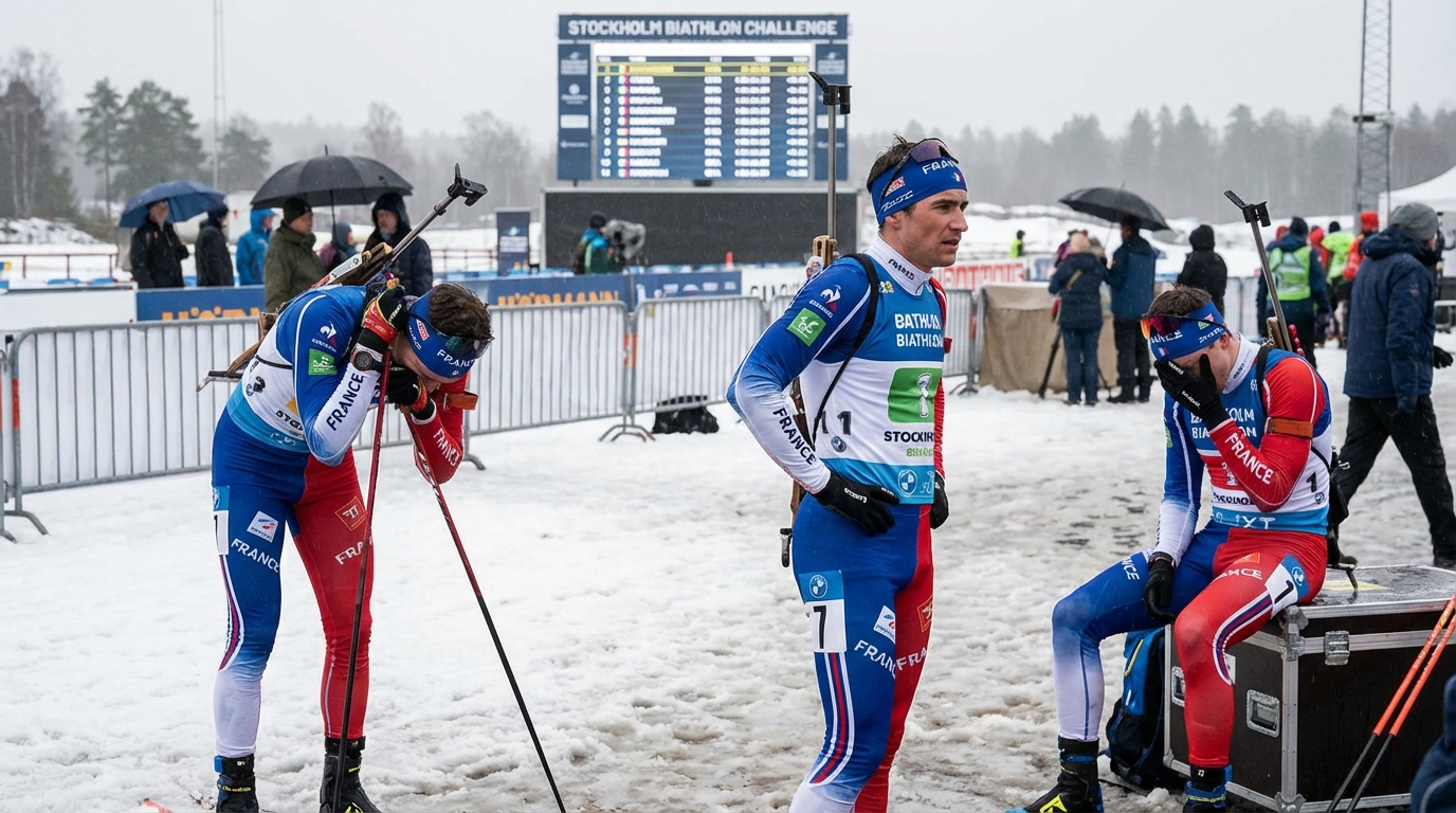 Biathlon : les relayeurs tricolores déçoivent au Stockholm Biathlon Challenge