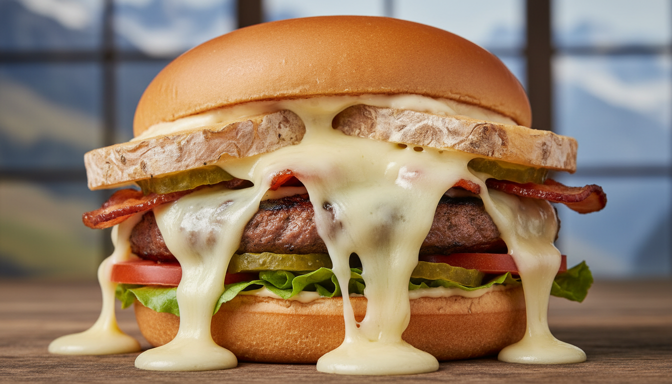 Chez Burger King, découvrez des sandwichs savoyards généreusement garnis de raclette locale, produite et affinée au cœur des montagnes