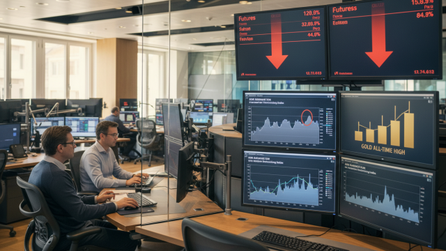 découvrez l'évolution des marchés avec le recul des contrats à terme, l'analyse approfondie de l'ism manufacturier et le record historique atteint par le prix de l'or.