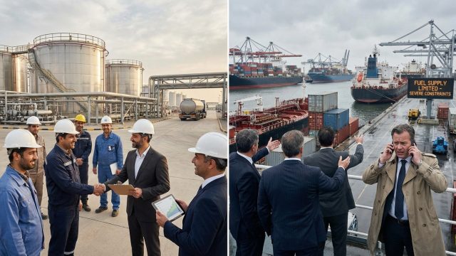 analyse de la crise pétrolière iranienne révélant des profits records pour les exportateurs face à des contraintes sévères imposées aux importateurs, impactant l'économie mondiale.