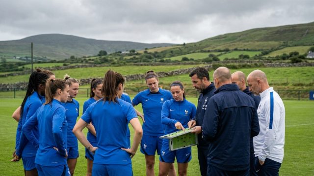 ce mercredi en irlande, l'équipe féminine de football des bleues débute une année cruciale de préparation en vue de la coupe du monde, avec des matchs décisifs et une stratégie renforcée.
