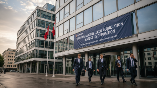 gunvor, entreprise suisse, renonce à l'acquisition des actifs de lukoil en raison des fortes résistances des états-unis, mettant fin à ce projet stratégique.