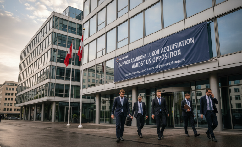 gunvor, entreprise suisse, renonce à l'acquisition des actifs de lukoil en raison des fortes résistances des états-unis, mettant fin à ce projet stratégique.