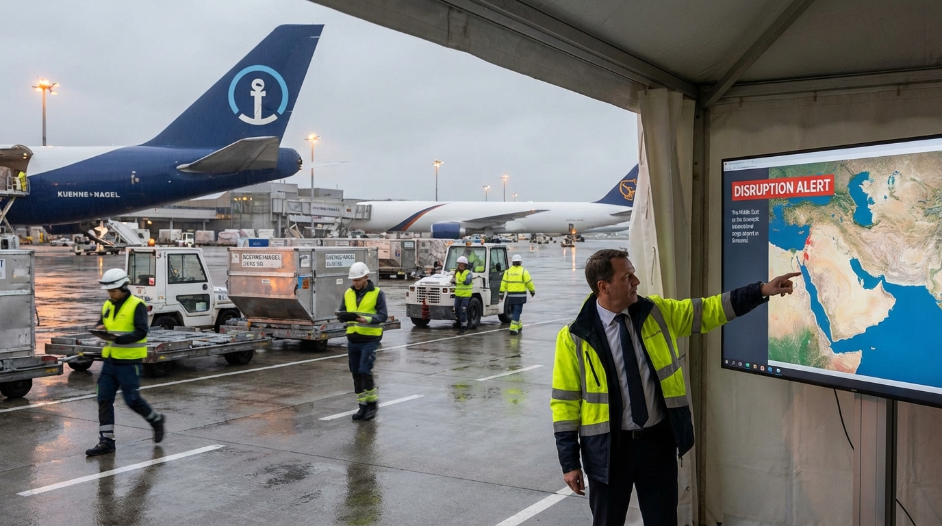 Kuehne+Nagel anticipe des perturbations dans le transport aérien suite au conflit au Moyen-Orient