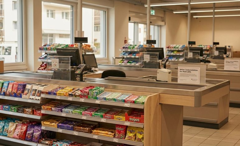 la fédération suisse des consommateurs demande l'interdiction des confiseries en libre accès près des caisses des supermarchés pour protéger les consommateurs, notamment les enfants, des achats impulsifs.