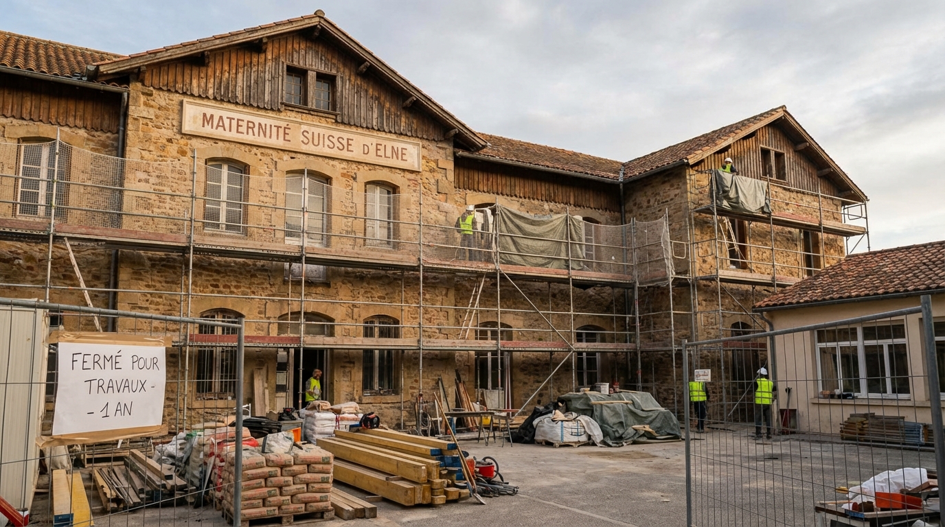 L&rsquo;ancienne Maternité suisse d&rsquo;Elne en pleine transformation : fermeture prévue pour un an le temps des travaux