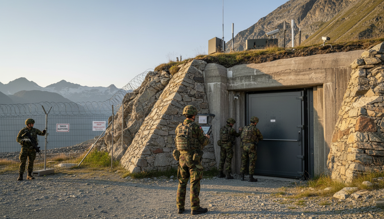 L&rsquo;armée suisse redonne vie à ses bunkers face à une sécurité renforcée