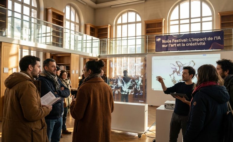 découvrez le festival noûs à la bnf, un événement dédié à l'exploration de l'impact de l'intelligence artificielle sur l'art et la créativité, mêlant interventions, expositions et débats innovants.