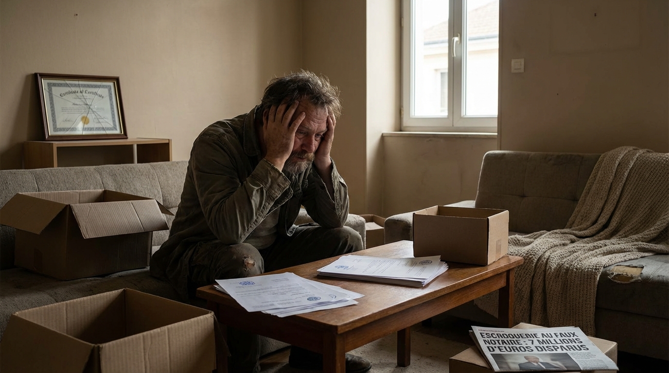 « Piégé par un faux notaire : comment une promesse de 7 millions d’euros l’a précipité dans la pauvreté »