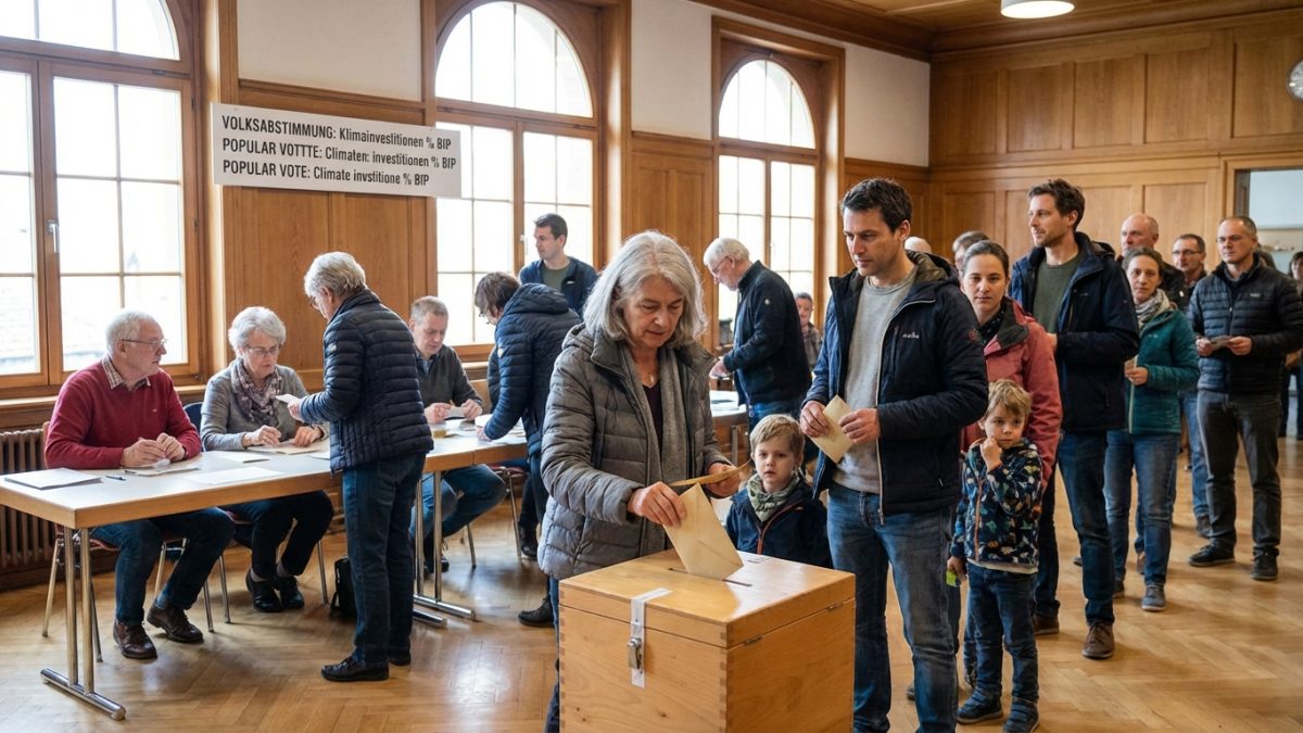 découvrez comment les citoyens suisses sont invités à voter sur une proposition clé concernant l'investissement climatique, exprimé en pourcentage du pib, et son impact sur l'avenir environnemental du pays.