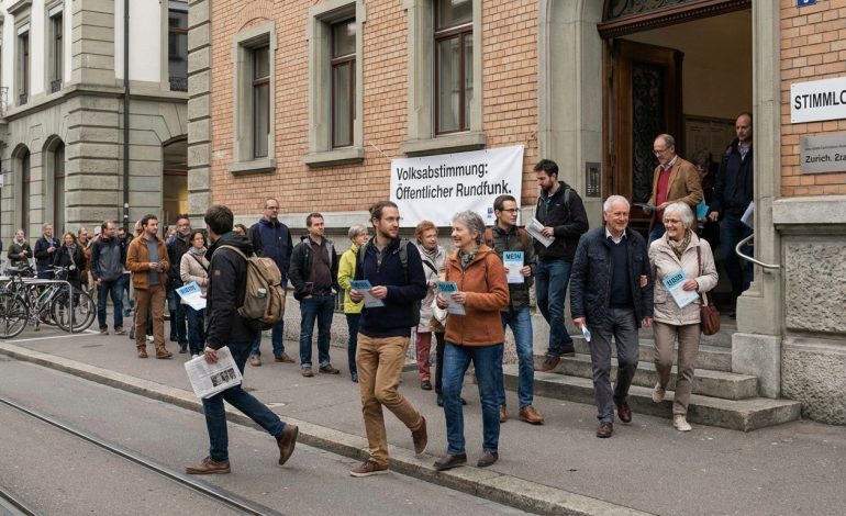 en suisse, les électeurs ont choisi de rejeter la proposition de réduction de la redevance pour l’audiovisuel public, maintenant ainsi le financement actuel des médias publics.